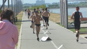 Соревнования по триатлону среди подростков. Июль 2022 г. Ростов-на-Дону