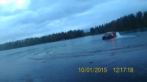 Болотоход ШЕРП. ШЕРП НА ВОДЕ.   Sherpa swims .