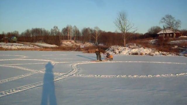 испытания мотособака самоделка.