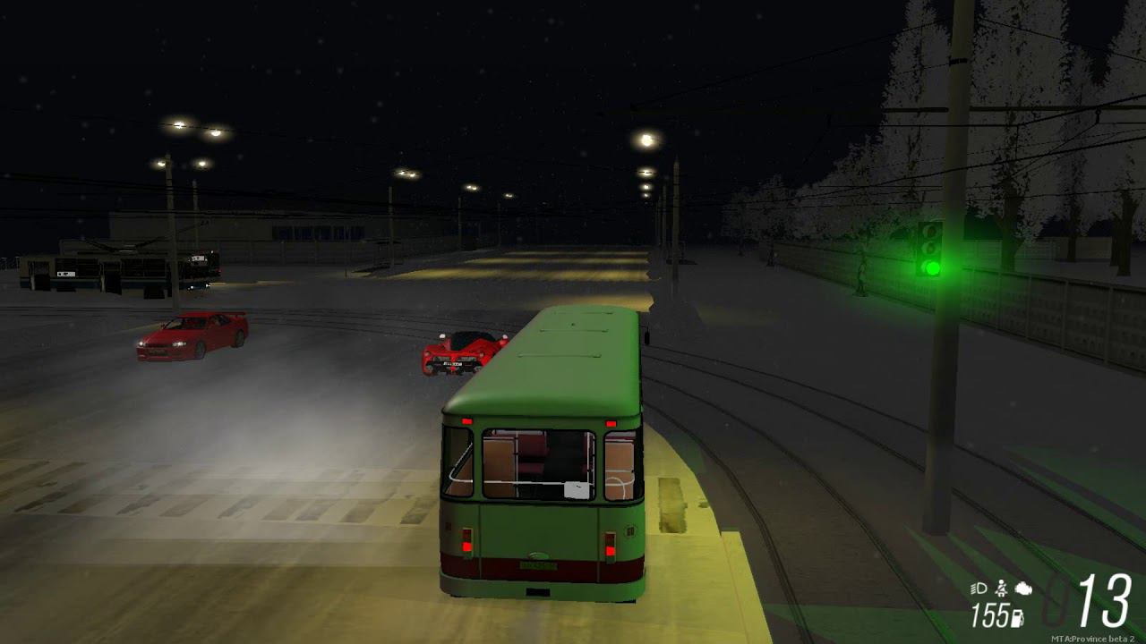 MTA Province. ЛиАЗ 677. Зимний маршрут Автобусы Провинции. смотреть онлайн