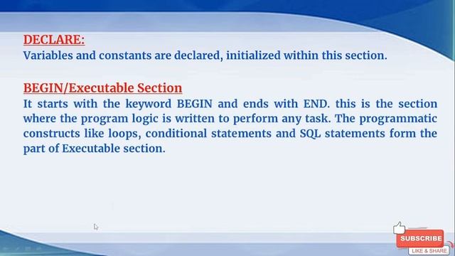 PLSQL Introduction || Hello World Program using SQL Code