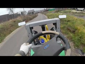 Замер скорости на мини погрузчике .