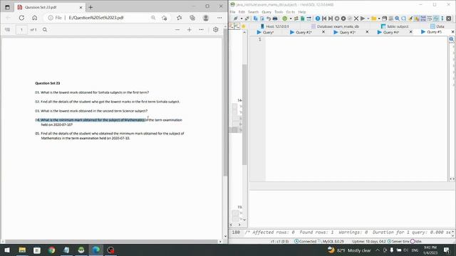 23. Database Management System | Task 23 | 1st Year | Java Institute смотреть онлайн
