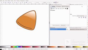 Линия 2 Рисуем пингвина и красивый фон в Inkscape