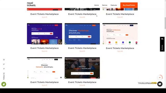 RoyalTickets - Events Booking WordPress Theme tickets summit Easy Create Website смотреть онлайн