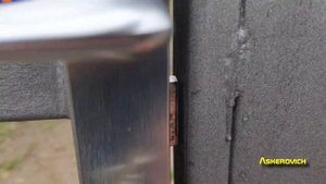 Замок для калитки/ворот в трубе 40х40. Как отметить места реза для защелки и засова. Askerovich