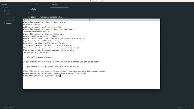 Snippet: Up and running with Git смотреть онлайн