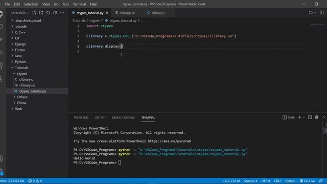 Python ctypes Tutorial - Using C/C++ Functions in Python смотреть онлайн