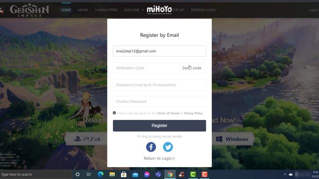 Create and Login Genshin Impact account | Register Mihoyo смотреть онлайн