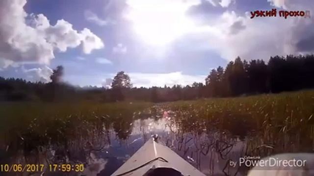 Врезались в дерево! Поход на байдарках день 1✌ смотреть онлайн