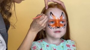 Урок по аквагриму - создание маски "лиса" от Семидетко Дарьи?