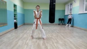 Санчин 8 кю Каратэ Киокушинкай кан аттестация Краматорск