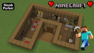 Майнкрафт - как построить подземный базовый дом для начинающих, minecraft.