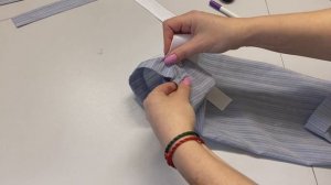 3 часть. Обработка рукава с бантом на плече. Шьем рубашку с интересным рукавом.