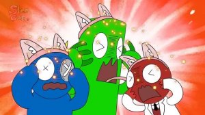 [Animation] CUTE CHOO CHOO CHARLES Vs RAINBOW FRIENDS CAT! | Choo choo's shower time! | Slime Cat