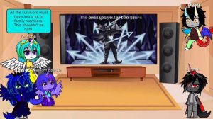 Mlp react to Battle Against a True Hero.