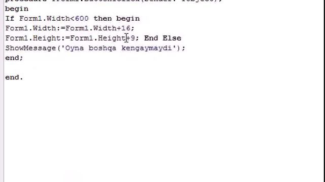 Delphi.  Компонента Form и кнопка Button . Forma va Button komponentasi смотреть онлайн