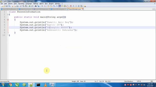 Part 2 Printing Demo in Java Programming