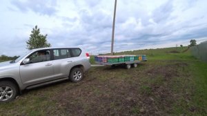 Вывозим пчёл на новом прицепе