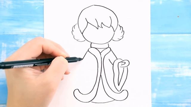 Как нарисовать Снегурочку / Мультик раскраска для детей / Раскрась Ка смотреть онлайн