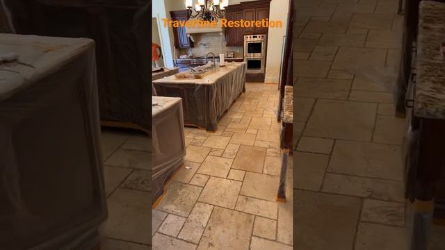 Restore your travertine travertine floor today by calling stone care solutions at 321-420-2213