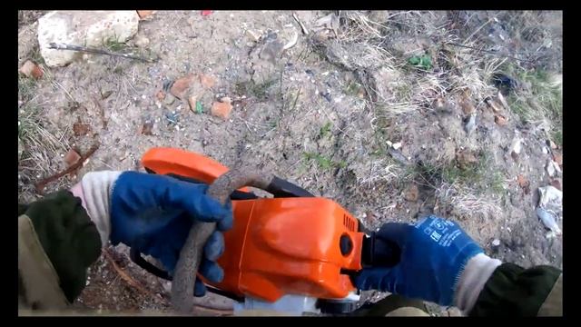 Металлокоп. Разбил диск на бензорезе.