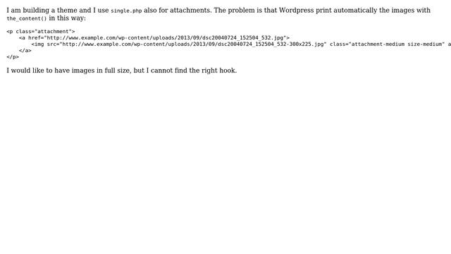 Wordpress: Edit default image attachment size смотреть онлайн