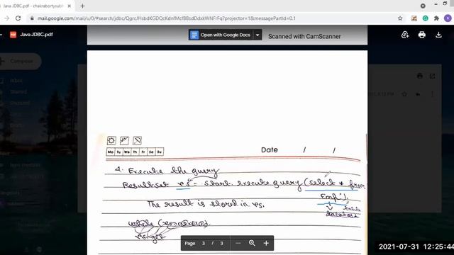 Java Programming Class ( CS 2806 ) Lect- 34 continued on 31.07.2021