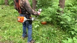 Мотокоса STIHL FSA 90 тест драйв