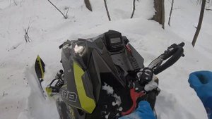 Залезли в большой овраг. Polaris pro rmk 800 Axis 163