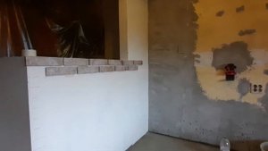 Барная стойка. Отделка декоративный кирпич.