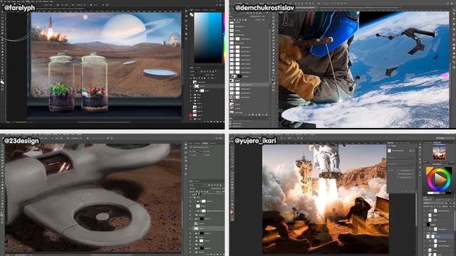 4 фотошопера и одинаковые исходники | Фотошоп Батл сайфай смотреть онлайн