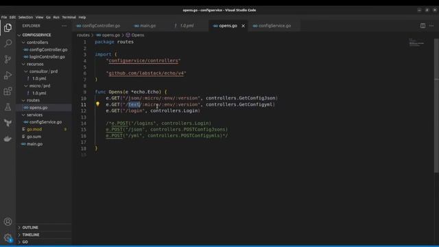 Golang Project - aws secret manager casero - servicios de configuraciones para diversos ambientes
