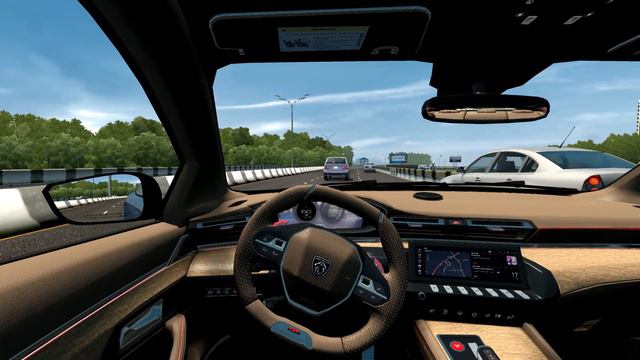 2024 Peugeot 408 GT hybrid - City Car Driving смотреть онлайн