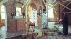 Храм Александра Невского в с.Мошонки Мещовского района Калужской области. Июнь 2018 года.