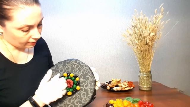 Мастер-класс букет на основе из сухофруктов (на подложке, на каркасе из пенопласта)