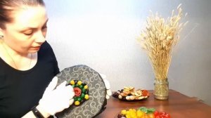 Мастер-класс букет на основе из сухофруктов (на подложке, на каркасе из пенопласта)