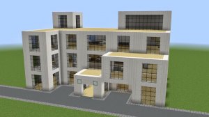 Майнкрафт - Как построить современный офис. Minecraft