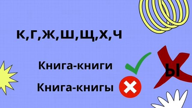 Множественное число в русском языке | Орыс тіліндегі көпше түрі