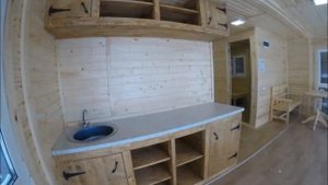 Садовый мини дом на дачу с панорамным остеклением  Азалия 6 x 6,9 м.