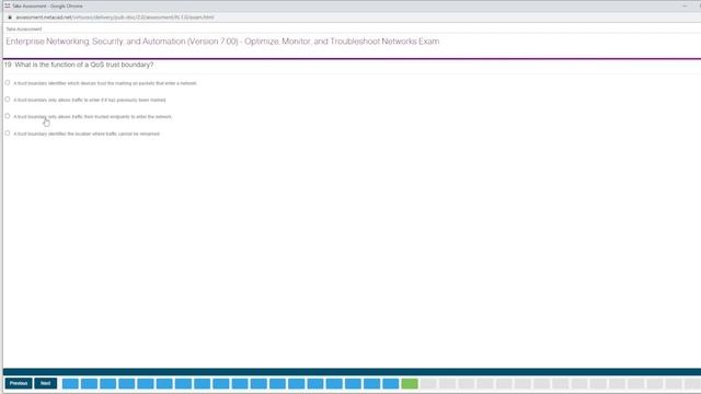 CCNA3 v7  ENSA  Modules 9 – 12  Optimize, Monitor, and Troubleshoot Networks Exam Answers Full 100%