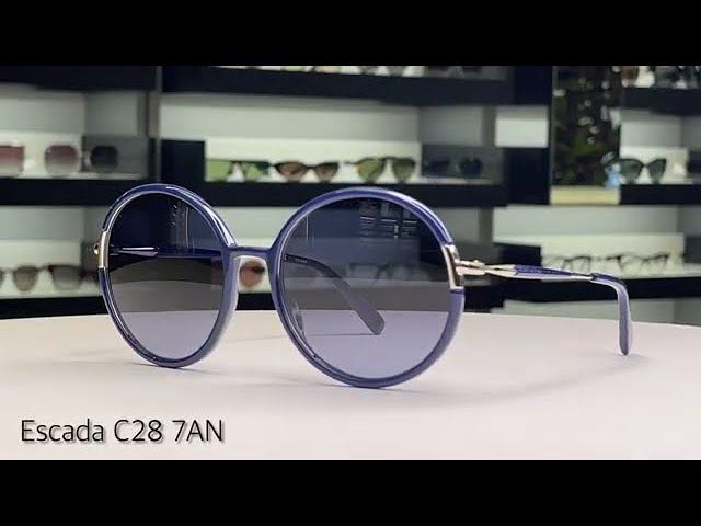 Новый обзор в салоне StockOptika на женские очки Escada C28 07AN с защитой от солнца из Италии