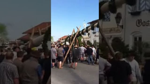 Maibaum in Benediktbeuern