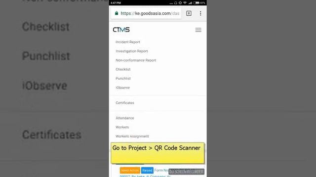 BIM CTMS   QR Code Scanner of BIM Element