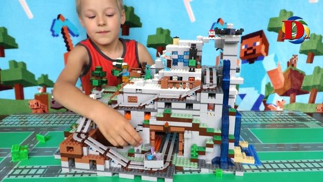 МИР МАЙНКРАФТ / MINECRAFT WORLD / САМОДЕЛКА как LEGO – набор Горная пещера