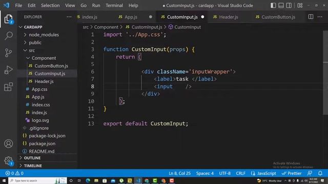 Task Manager app in React Js Part 01 || React Js Tutorial in Hindi/Urdu # 7