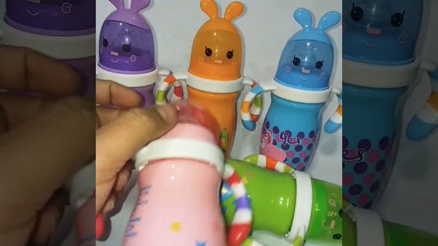 Unboxing Baby Feeder Cartoon Cap Stylish 10 oz 300ml Wide Neck (Unboxing) смотреть онлайн