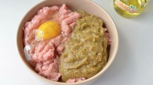 Фрикадельки из фарша и баклажана