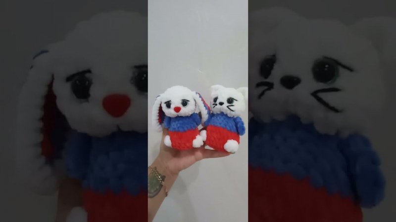 брелоки Котик и Зайка