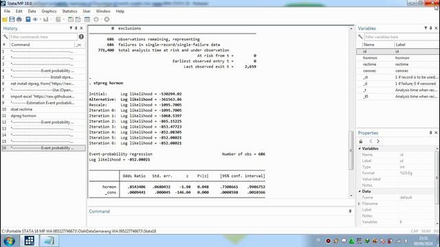 loglm With R Software & stpreg With STATA 18